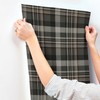 Yellowstone Dutton Plaid Charcoal Wallpaper, 4142-72632
