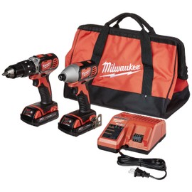 Milwaukee 2697-22CT M18 18-Volt Lithium-Ion Cordless Hammer Drill/Impact Driver Combo Kit