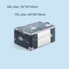 2 in 1 Large Clothes Storage Bag, 50L/75L Underbed Quilt