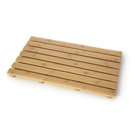 Modern Natural Wood Rectangular Duckboard Bathroom Toilet Shower Non Slip Wooden