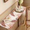 Table Runner Orange Colour Leaves Table Runner Colourful Table Decoration