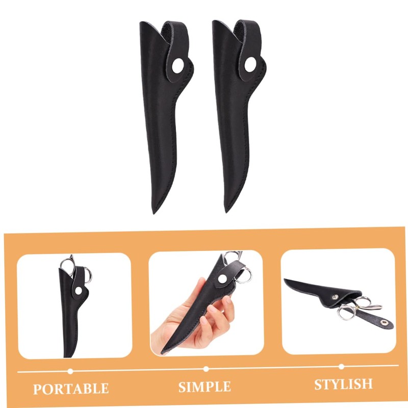 WOONEKY 2pcs Hair Cutting Shear Razor Cases Barber Shears Cover