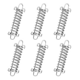 Realand 6 Pack Heavy Duty Steel Tension Spring for Camping Tent Rope, Porch Swing, Tarp, Dog Leash