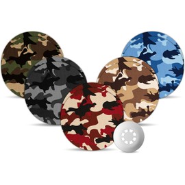 Libre 3 & Plus Protective Sensor Covers Waterproof, 10-Pack Amolyfe Adhesive Patches for Freestyle Libre 3 & Plus, Bump-Proof with Hard Cap, Breathable Medical 14-Day CGM Protection (Pink Camo)