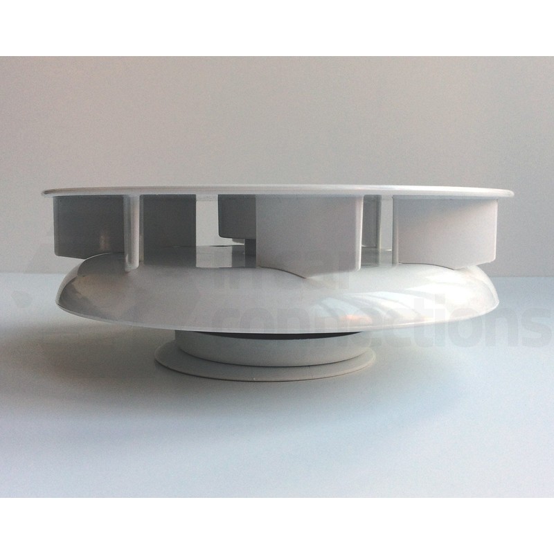 Low profile rotary vent for vans buses wind driven rotating