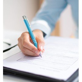 Libetui Pack of 10 Turquoise Ballpoint Pens High-Quality Metal Ballpoint Pens Blue Ink Large Refill Blue Refillable Metal Turquoise