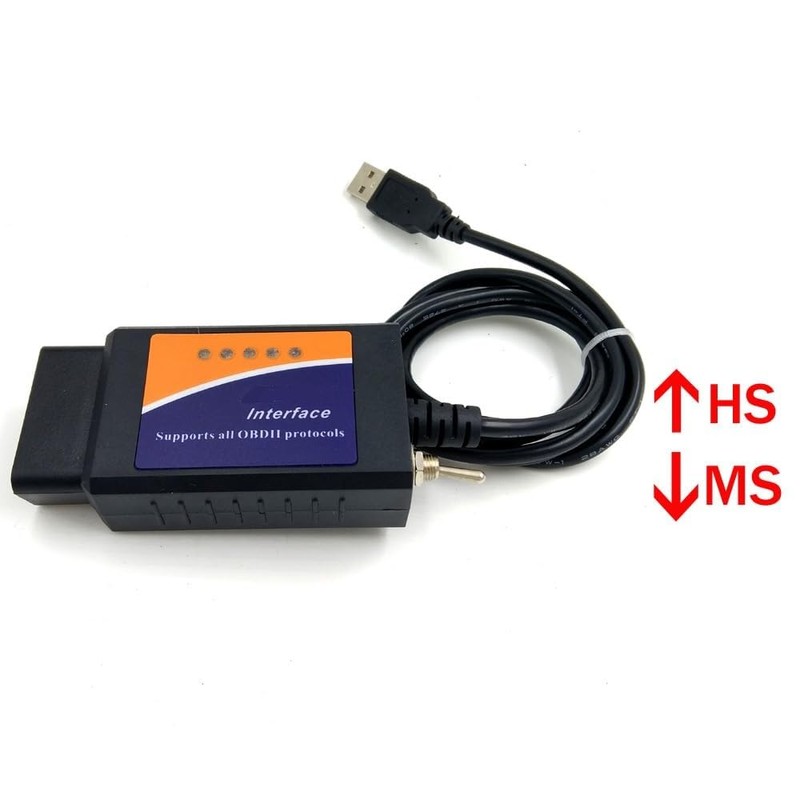 Elm327 USB OBDii Fors-Can Switch Can Android OBD Modified Elmconfig