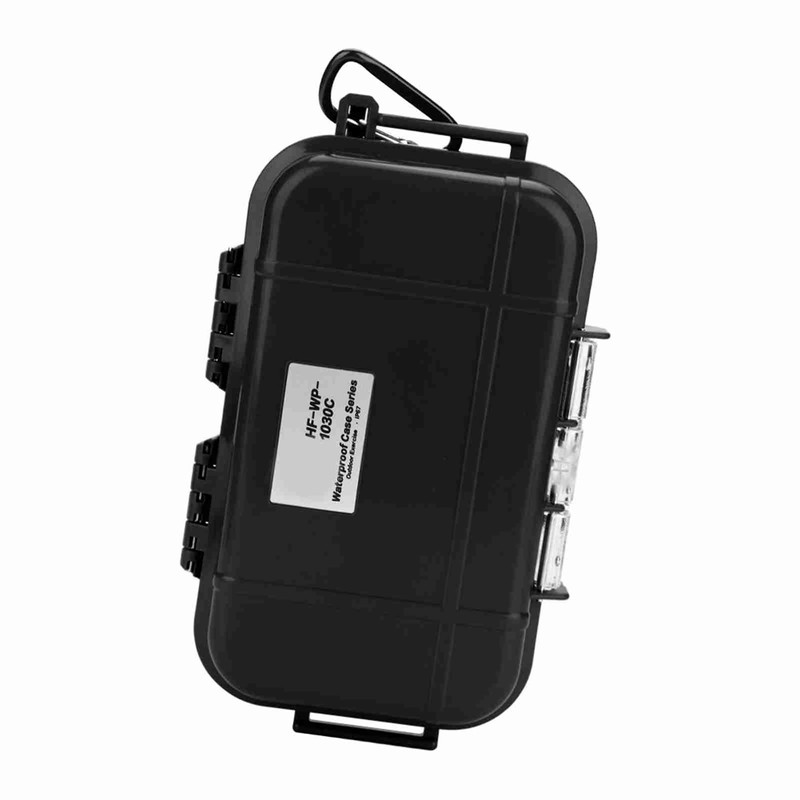 Outdoor Survival Shockproof Waterproof Storage Case Airtight Carry Box Container(Black)