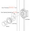 LENKRAD 6 PCS Push Button Latch Cabinet Door Catch Keyless