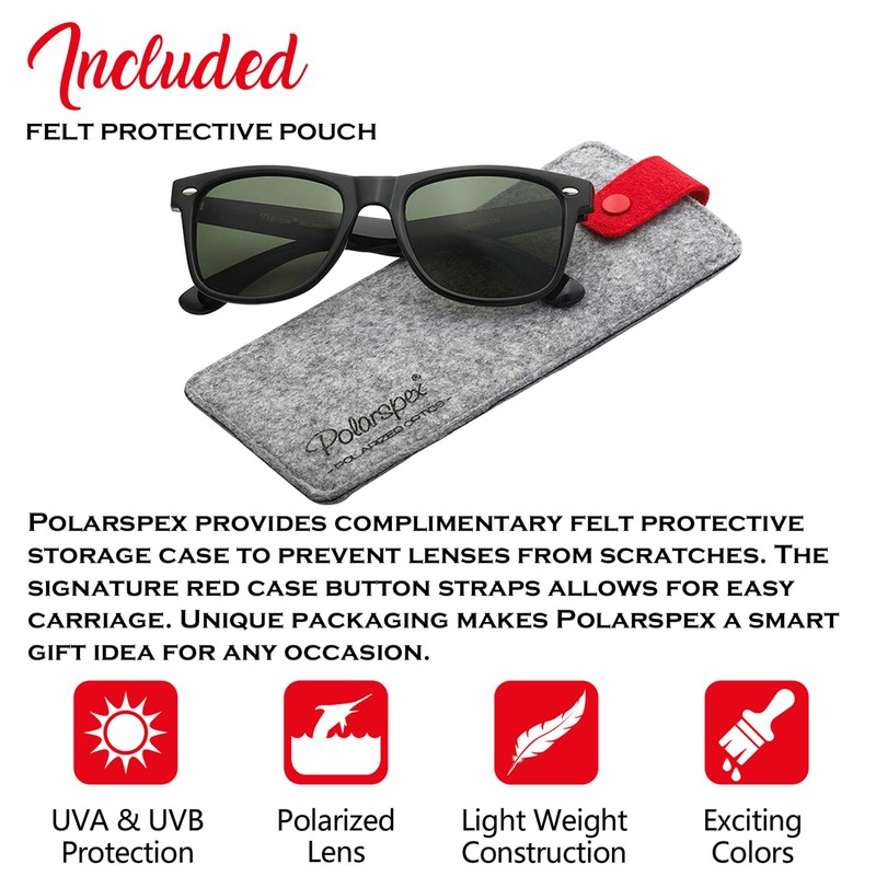 polarspex polarizadas Unisex 80 's Retro Clásico Moderno anteojos de