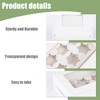 VGOODALL 6PCS White Cupcake Containers, 6 Count with Window Boxes
