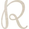 Unfinished 2 Inch Tall Wooden Letter R, Paintable Alphabet Craft