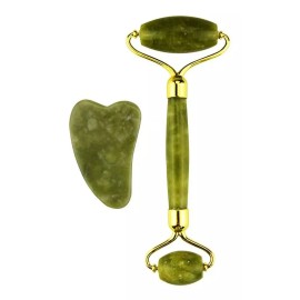HSJ2021HSJ Jade Roller And Gua Sha Scraper Set Beauty Tool, Anti Ageing