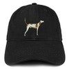 Trendy Apparel Shop Pointer Dog Embroidered Soft Cotton Dad Hat-