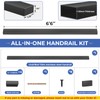 Zylorix 1Pack 6'6" Stainless Steel T304 Black Handrail for Cable