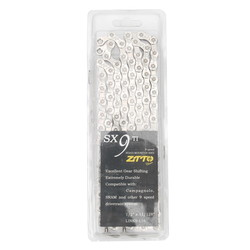 ZTTO Bike Chain 9‑Speed 116 Links Bicycle Chain with Chain