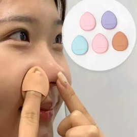 5P 미니 핑거 화장 물방울 퍼프 5P Mini Finger Makeup Water Drop Puff