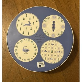New Anthropologie Lexington Stoneware SET OF 4- 8 inch Dessert Plates