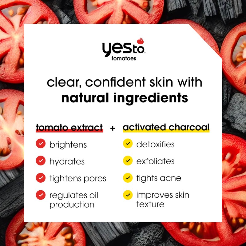Yes To Tomatoes Clear Skin Activated Charcoal Bar Soap 7