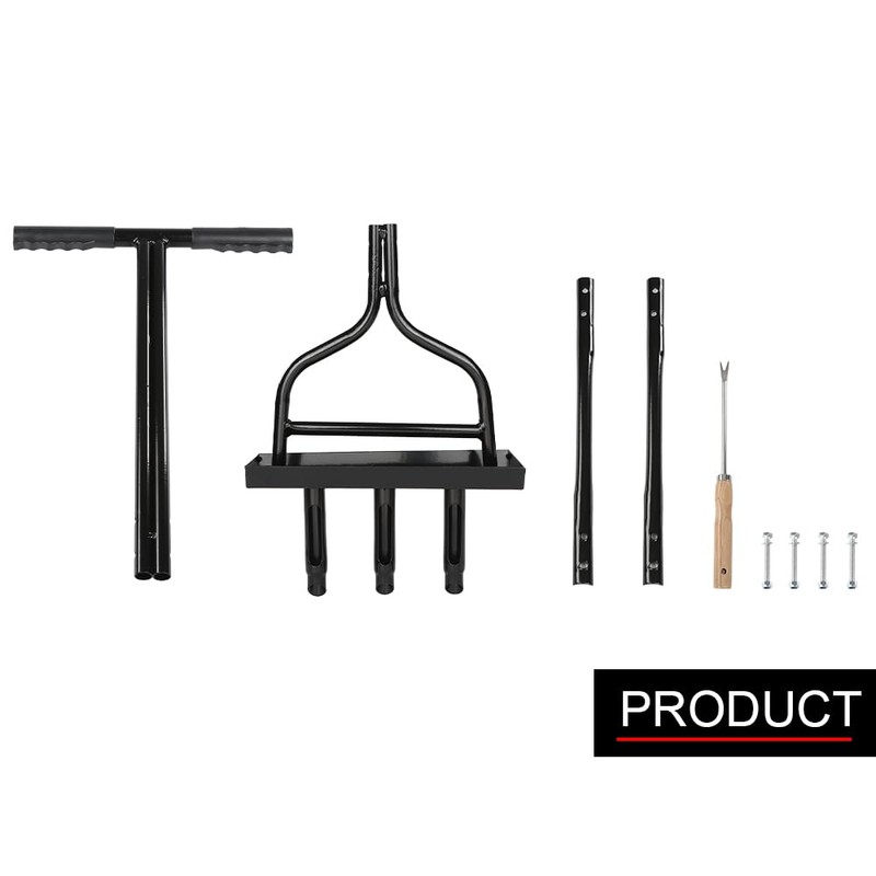 DOTCOM Lawn Aerator Coring Garden Tool with Soil Core Storage