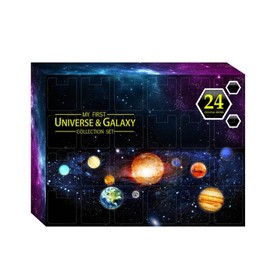 Advent Calendar 2024, Space Planet Kit with Cosmic Planet, Space Planet Collections Gift Box, 24 Days Christmas Advent Calendar Universe Galaxys Advent Calendar