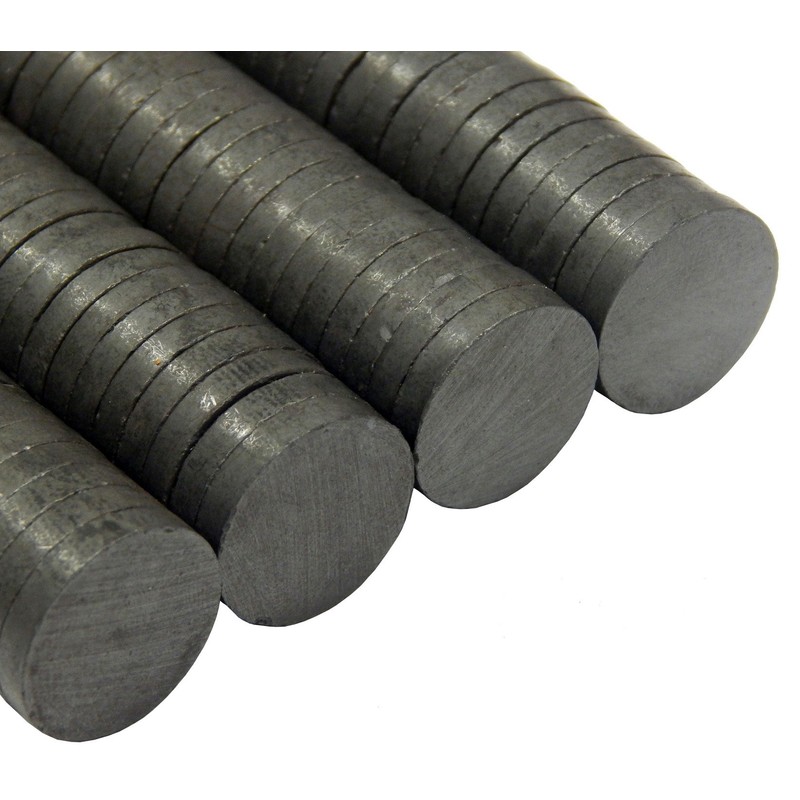 Perlin 100 x Ferrite Magnet Round Magnets 17 mm x