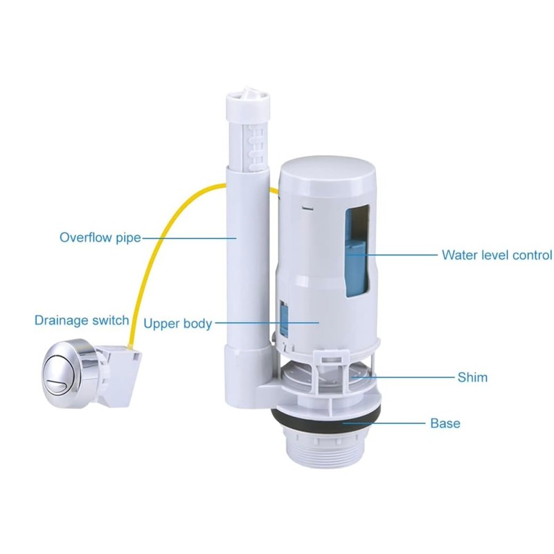 Housler® Dual Flush with Wire Fits All Push Button Toilets