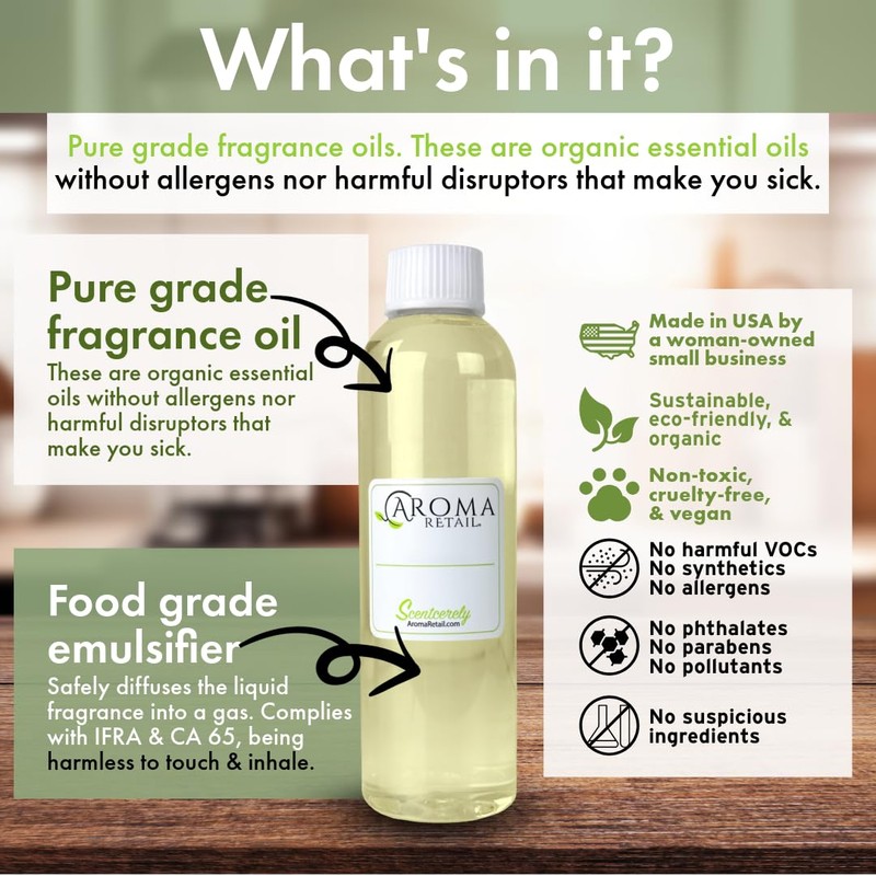 Allure Noire 4 oz Refill for Oil Diffuser with Leather,