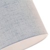 Contemporary and Sleek 12 Inch Light Blue Slate Textured Linen