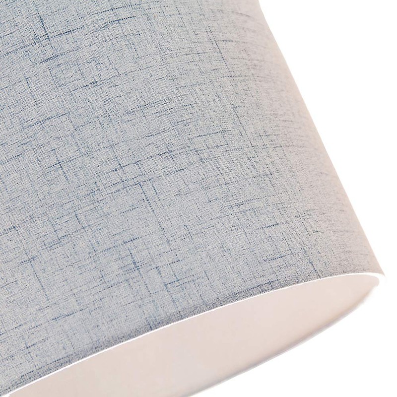 Contemporary and Sleek 12 Inch Light Blue Slate Textured Linen