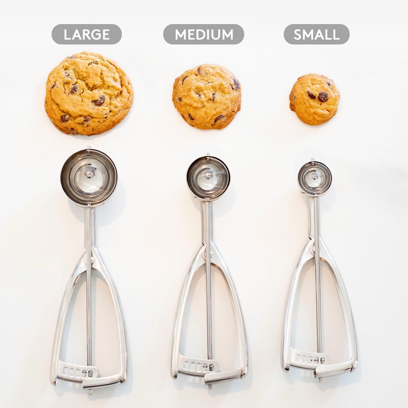 Jenaluca Mini Cookie Scoop & Melon Baller - 18/8 Stainless