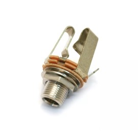 Switchcraft EP-155L-000 Switchcraft USA 1/4" stereo jack with long 3/8" threaded barrel