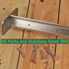 Deck Man 2 Pack Stainless Steel Pre-drilled Intermediate Post/Studdle Pickets