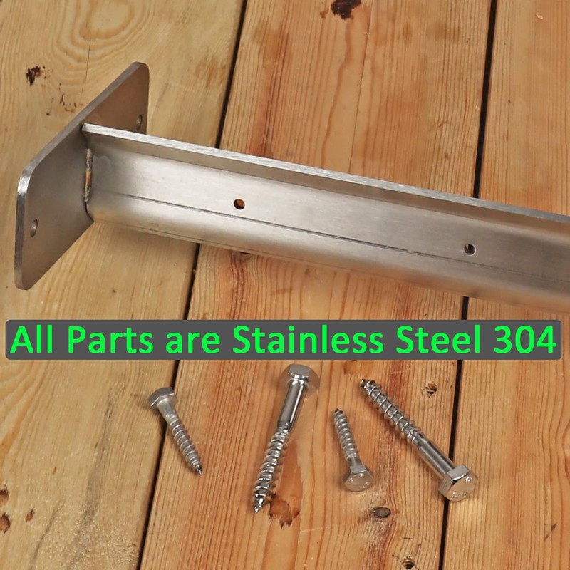 Deck Man 2 Pack Stainless Steel Pre-drilled Intermediate Post/Studdle Pickets
