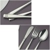 DynkoNA Travel Flatware Set of 2, 6 Pieces Camping Silverware