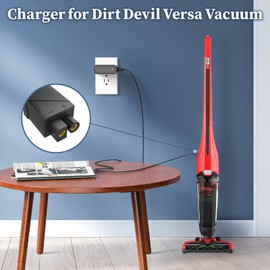 18.2V Charger for Dirt Devil Versa Vacuum Power Cord for Dirt Devil BD22025 BD22050 BD22052 BD30025B BD10315B Cordless Stick Vacuum Cleaner 300mA Power Supply for 440008693 440013094 AC Adapter