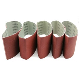 3 Inch x 21 Inch Sanding Belts, 320/400/600/800/1000 Grits, Belt Sander Tool for Woodworking, Metal Polishing, 5 Pack Aluminum Oxide Sanding Belt