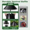 2 Pack 19 Inch Squirrel Baffle for Bird Feeder Pole,Waterproof