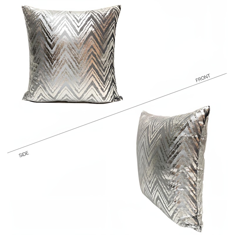 Eclairage 45cm*45cm Simple Modern Luxury Double Sided Serrated Back Cushion
