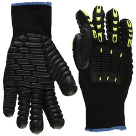 DELTAPLUS NYSOS VV904 Vibration Resistant Gloves, Metacarpal Bone Protection, Reinforced Rubber Pad, TRP Coat, Grip + Vibration Reduction, XL Size