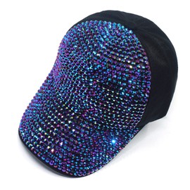 Bling Gorra de béisbol para mujer con diseño de diamante completo ajustable para mujer, B-2, Talla única