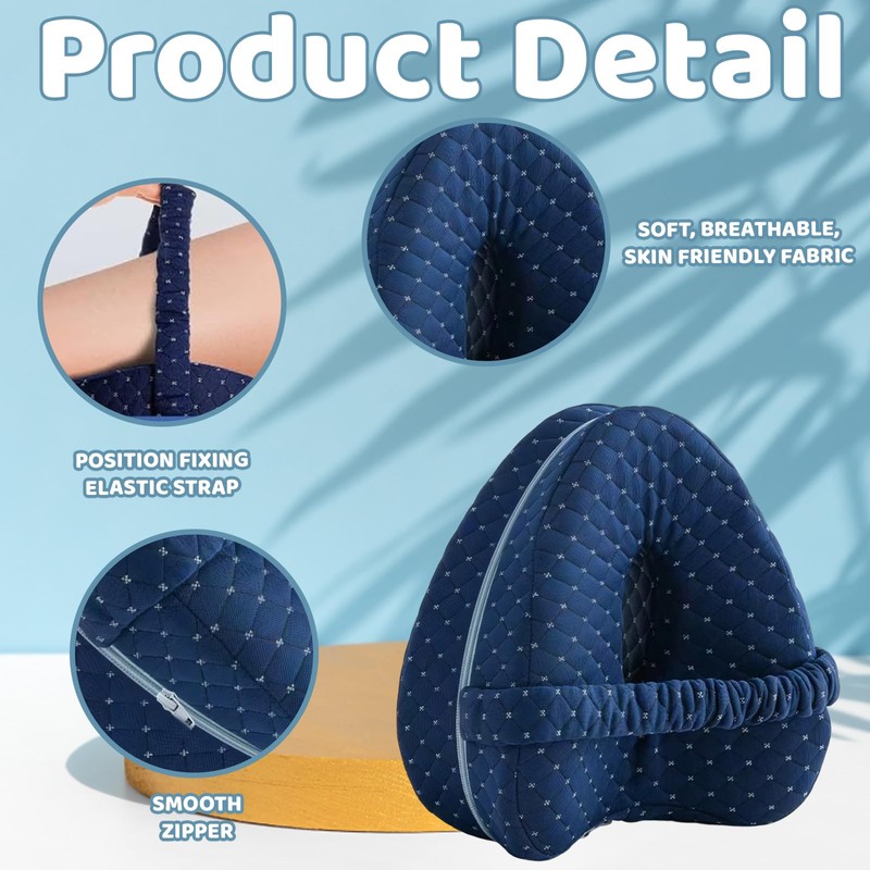 Bodeshis Knee Pillow, Alignment Pillows for Side Sleepers Sleeping on