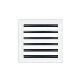 BUILDMART - 12x12 Mud in Air Vent Cover - Drywall Mud-in White Air Vent - Mud Linear Slot Diffuser - Register Grille for Ceiling and Walls - Texas Buildmart