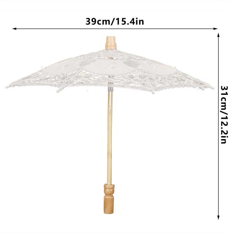 Lace Umbrella Wedding Bridal Parasol Umbrella for Photography Props Wedding