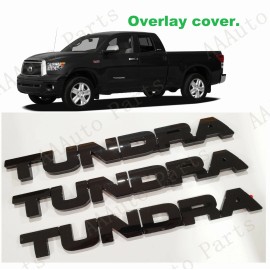 Toyota OEM OVERLAY Gloss black Door Rear Tailgate Tundra Emblem Fit 2007-2013 Toyota Tundra