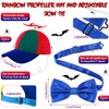 Eurzom 6 Pcs Propeller Hat, Bow Tie and Adjustable Elastic