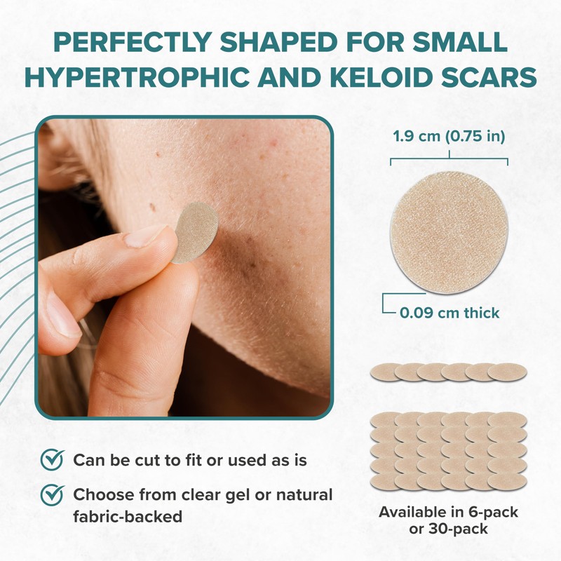 Epiderm Silicone Scar Circles – Medical Grade Silicone Scar Patches