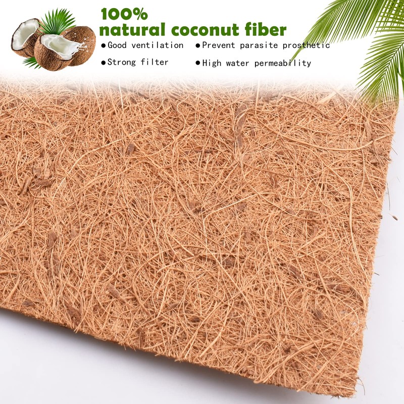 Fengaim Natural Coco Liner Roll, 4 Rolls 100cm*30cm/40" x 12"