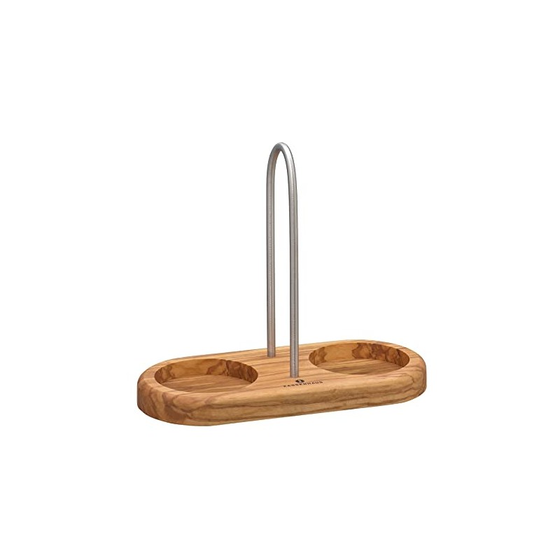 Zassenhaus 0000036060 Salt and Pepper Coaster Set With Handle Olive