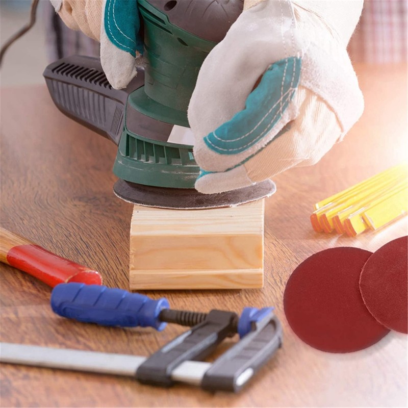 TINVHY 100-Pack Sanding Discs Set, 6-Inch PSA Self Stick Sandpaper